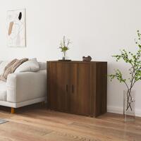 Skænk 80x33x70 cm konstrueret træ brun egetræsfarve