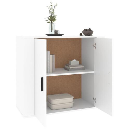 Skænk 80x33x70 cm konstrueret træ hvid