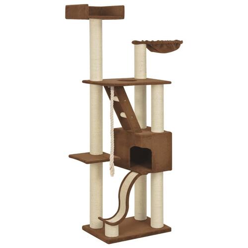 Kattetræ med sisalkradsestolper 180 cm beige XXL