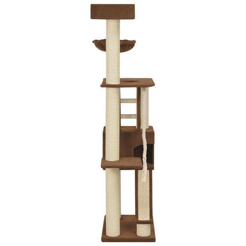 Kattetræ med sisalkradsestolper 180 cm beige XXL