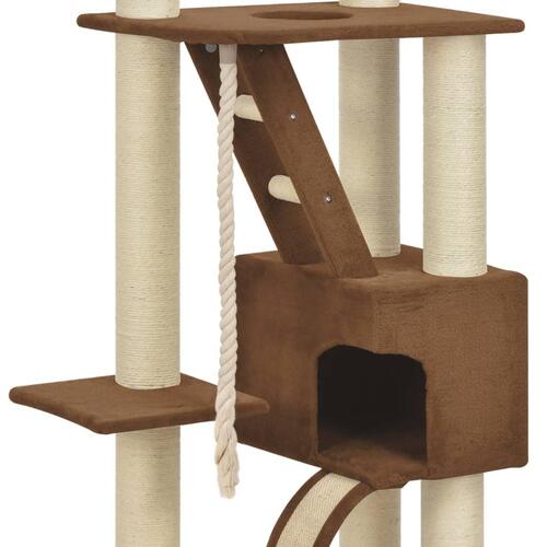 Kattetræ med sisalkradsestolper 180 cm beige XXL