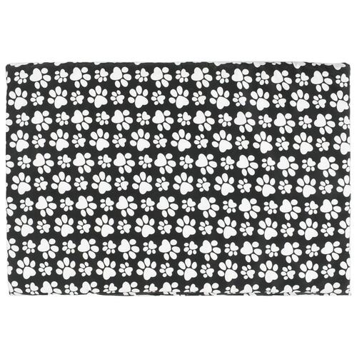 Hundeseng med hynde 95 x 65 x 15 cm grå naturpil fladt design