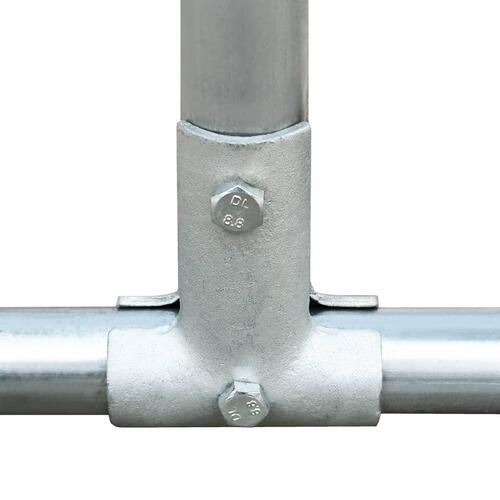 Udendørs hundeløbegård 6 x 6 x 1 m galvaniseret stål