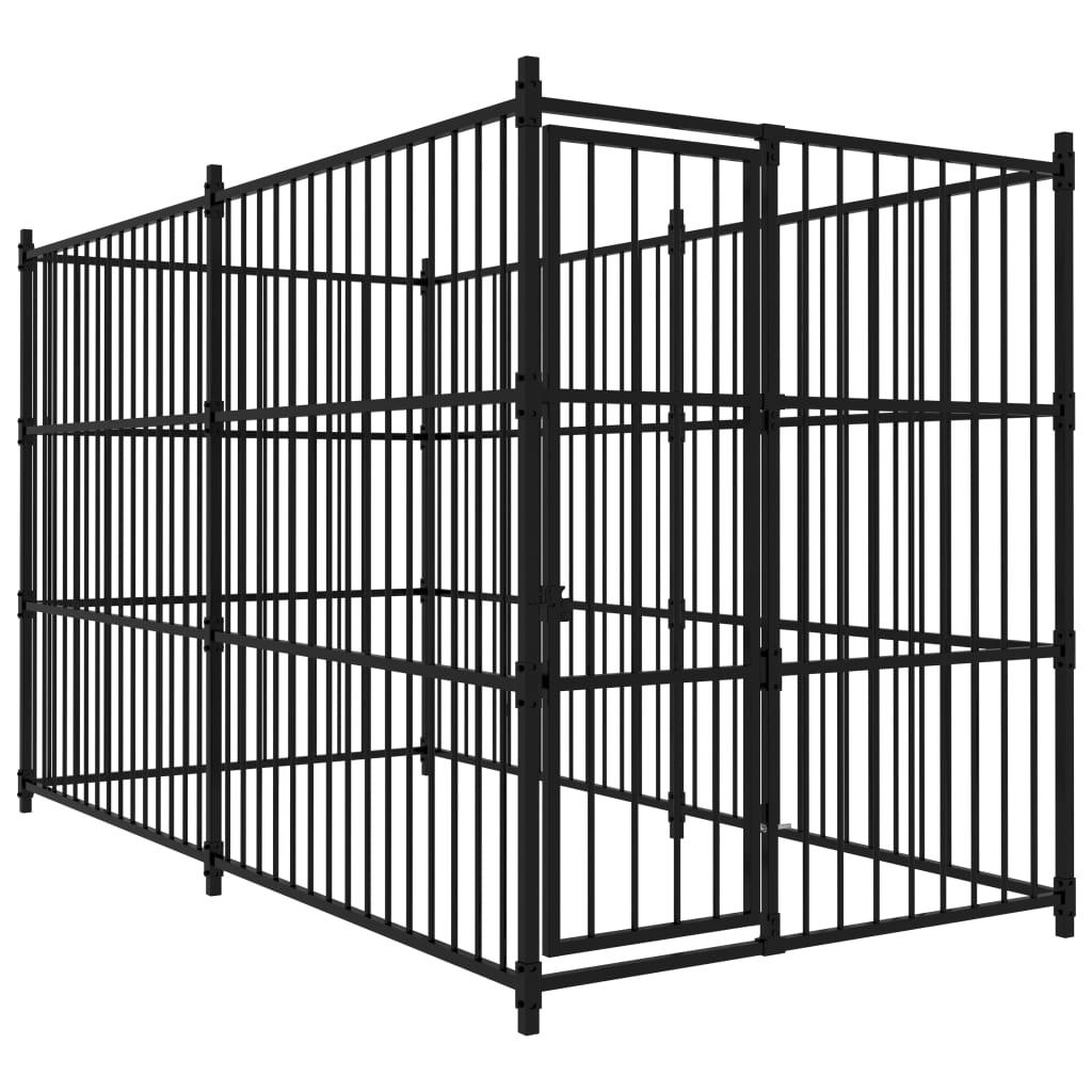 Udendørs hundebur 300 x 150 x 185 cm
