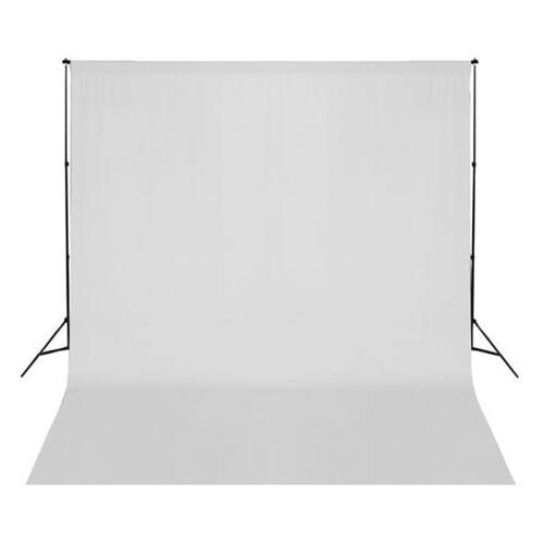 Fotobaggrund i bomuld hvid 300 x 300 cm