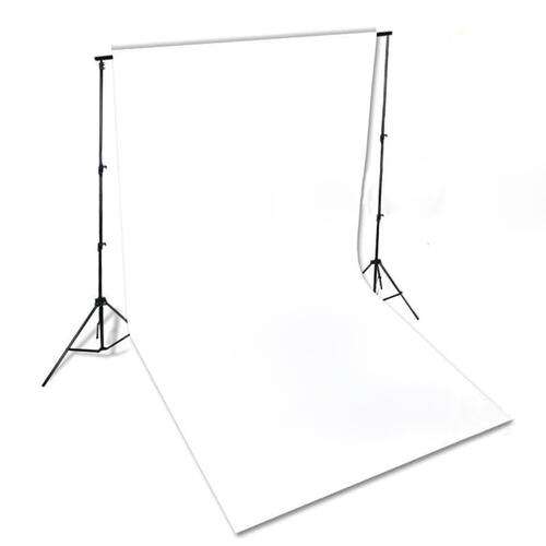 Fotobaggrund i bomuld hvid 300 x 300 cm