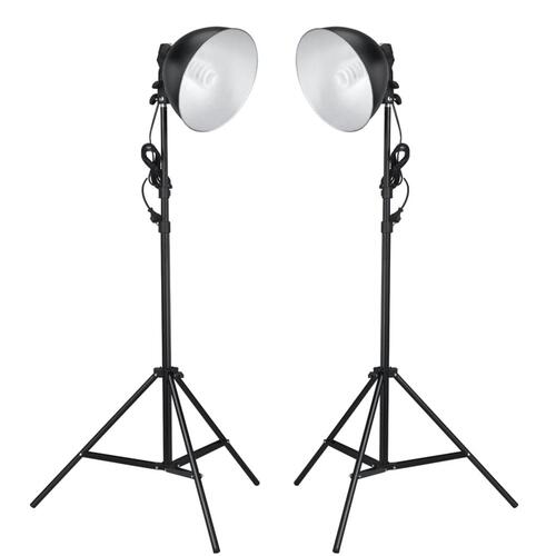 Studiolamper med reflektor og stativ 24 watt