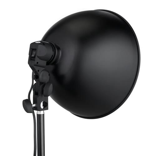 Studiolamper med reflektor og stativ 24 watt