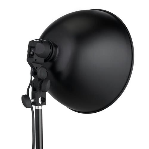 Studiolamper med reflektor og stativ 24 watt