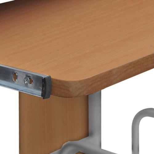 Skrivebord 120x60cm i brun