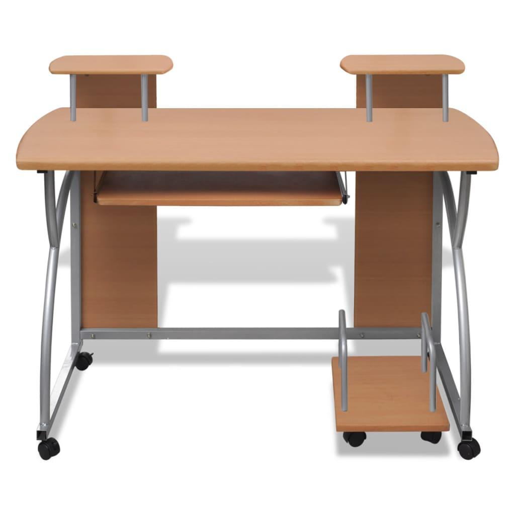 Skrivebord 120x60cm i brun