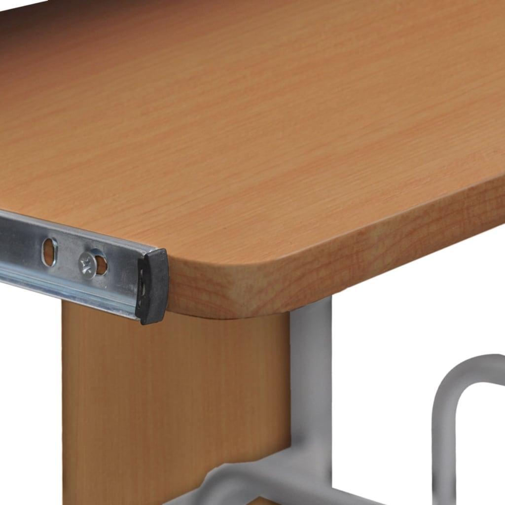Skrivebord 120x60cm i brun
