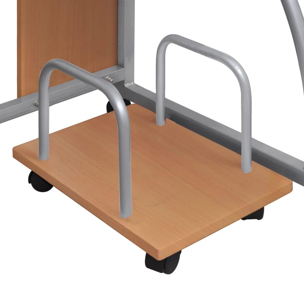 Skrivebord 120x60cm i brun