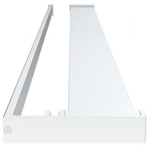 Brusevæg med hylde 115x195 cm sikkerhedsglas og aluminium krom