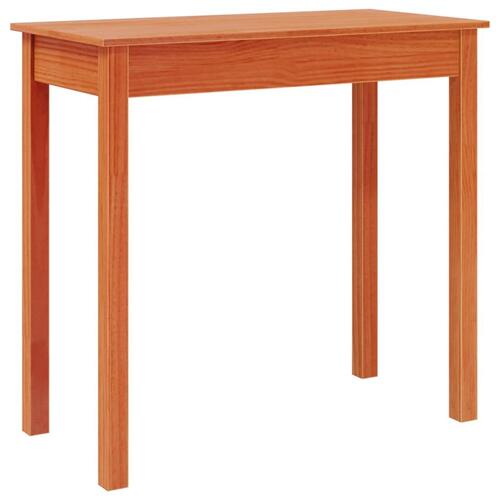 Konsolbord 80x40x75 cm massivt fyrretræ gyldenbrun