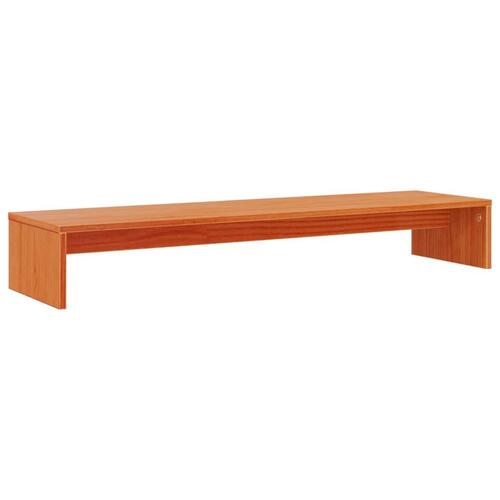 Skærmholder 100x27x15 cm massivt fyrretræ gyldenbrun
