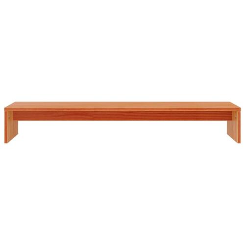 Skærmholder 100x27x15 cm massivt fyrretræ gyldenbrun
