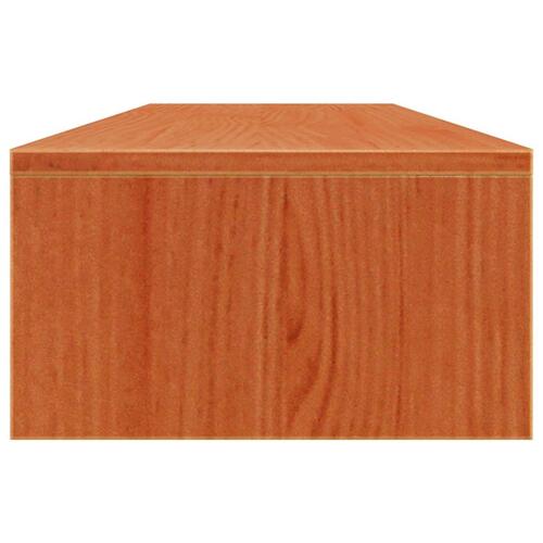 Skærmholder 100x27x15 cm massivt fyrretræ gyldenbrun