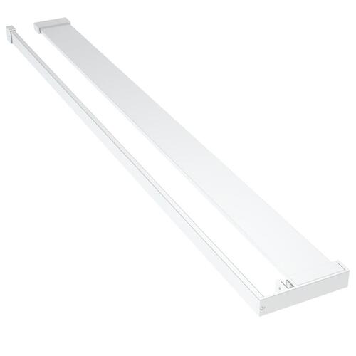 Brusehylde til brusevæg 100 cm aluminium krom