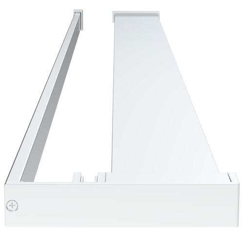Brusehylde til brusevæg 100 cm aluminium krom