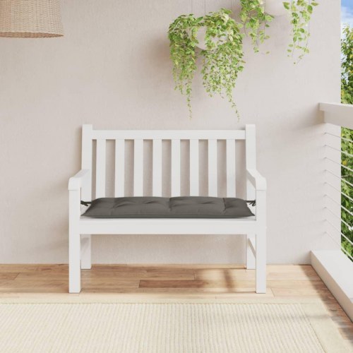Bænkhynde til havebænk 100 x 50 x 7 cm - meleret mørkegrå