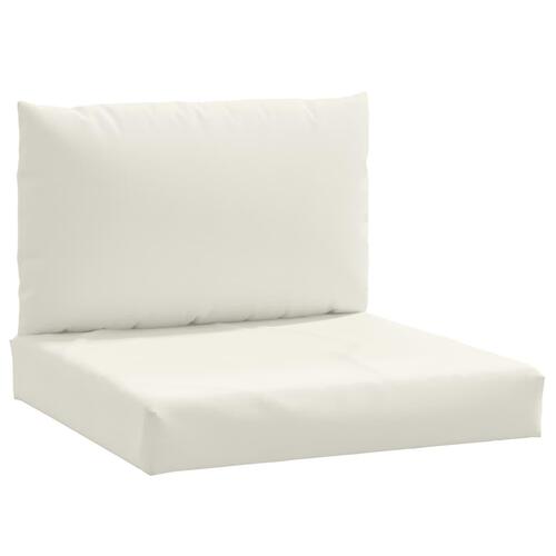 Pallehynder 2 stk. stof meleret cremefarvet