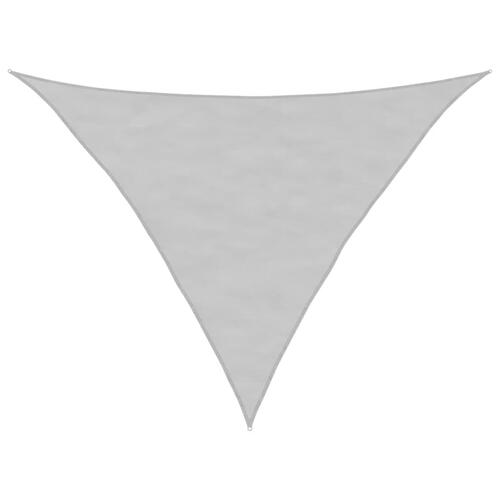 Solsejl 5x5x6 m 100 % polyesterstof lysegrå