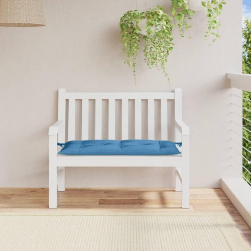 Bænkehynde til havebænk 100 x 50 x 7 cm - meleret blå