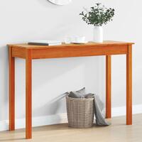 Konsolbord 110x40x75 cm massivt fyrretræ gyldenbrun