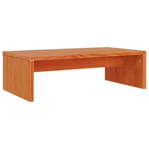 Skærmholder 50x27x15 cm massivt fyrretræ gyldenbrun