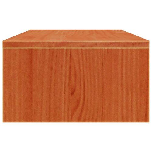 Skærmholder 50x27x15 cm massivt fyrretræ gyldenbrun