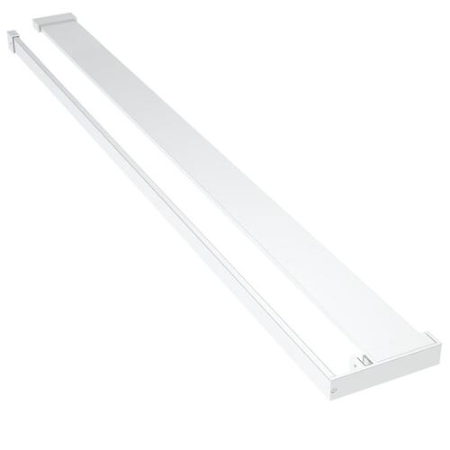 Brusehylde til brusevæg 115 cm aluminium krom