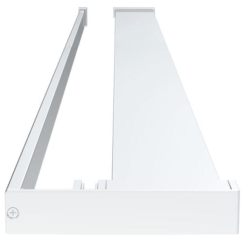 Brusehylde til brusevæg 115 cm aluminium krom