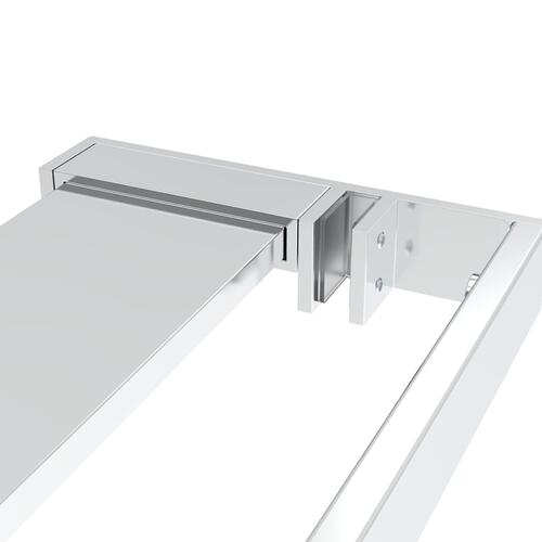 Brusehylde til brusevæg 115 cm aluminium krom