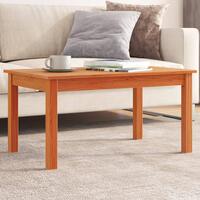 Sofabord 80x50x40 cm massivt fyrretræ gyldenbrun