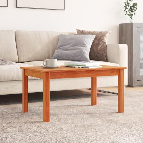 Sofabord 80x50x40 cm massivt fyrretræ gyldenbrun