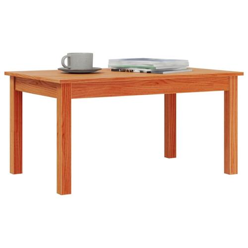 Sofabord 80x50x40 cm massivt fyrretræ gyldenbrun