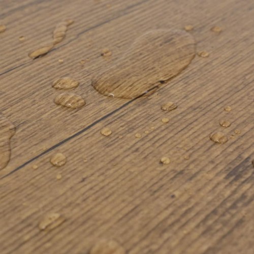 Selvhæftende PVC-gulvplanker 5,02 m² 2 mm valnød brun