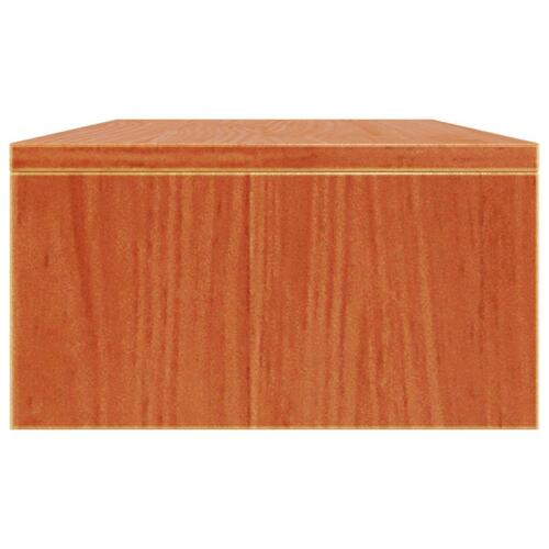 Skærmholder 50x24x13 cm massivt fyrretræ gyldenbrun