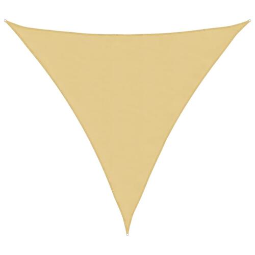 Solsejl 4,5x4,5x4,5 m 100 % polyesterstof sandfarvet