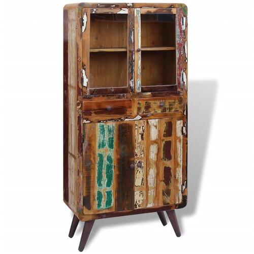 Skab 90x40x190 cm massivt genbrugstræ