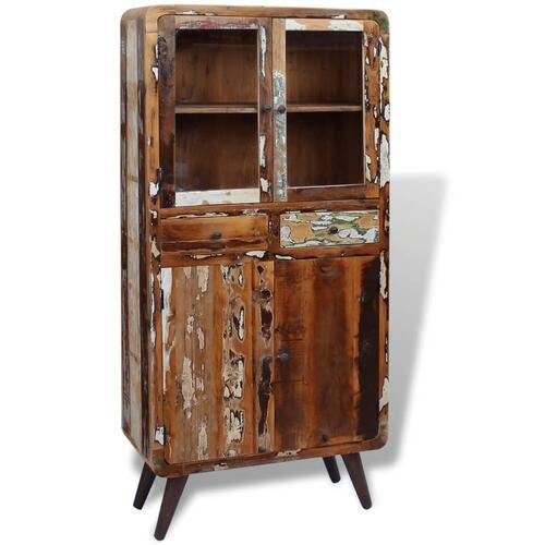 Skab 90x40x190 cm massivt genbrugstræ
