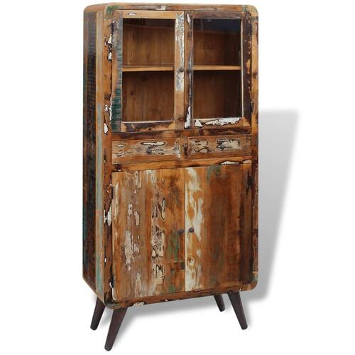 Skab 90x40x190 cm massivt genbrugstræ