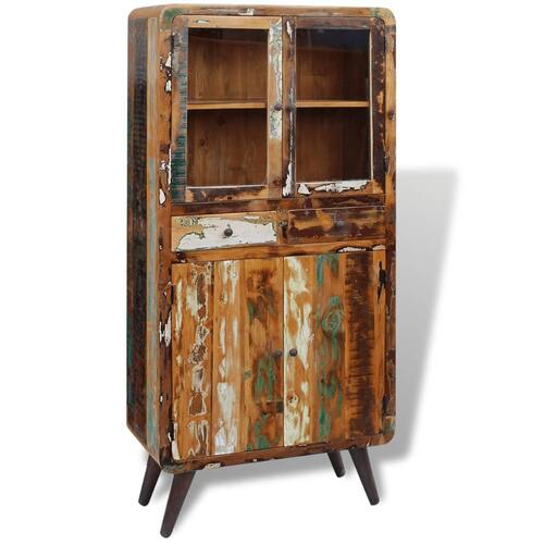 Skab 90x40x190 cm massivt genbrugstræ