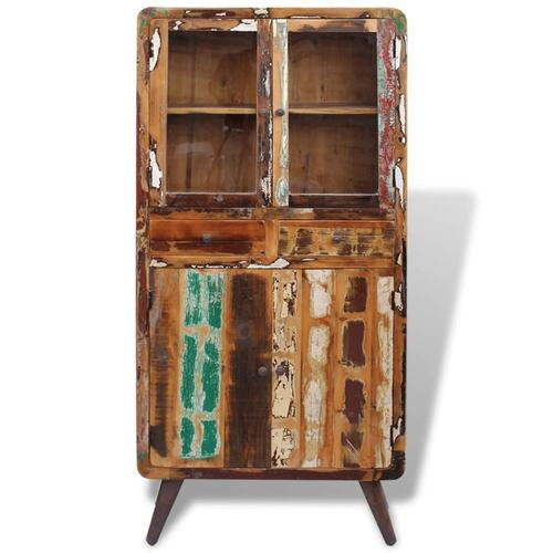 Skab 90x40x190 cm massivt genbrugstræ
