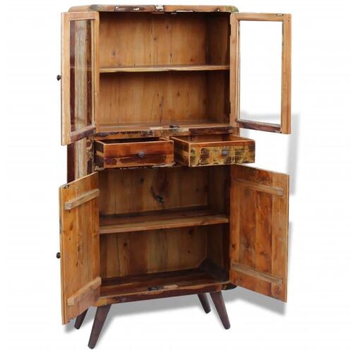 Skab 90x40x190 cm massivt genbrugstræ