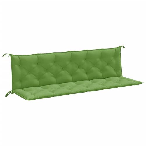 Hynder til havebænk 2 stk. 200x50x7 cm stof meleret grøn