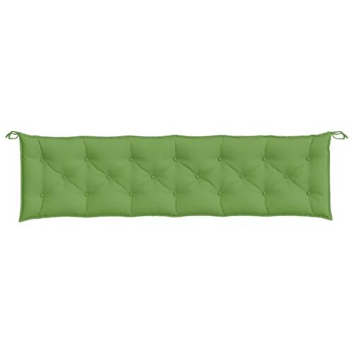 Hynder til havebænk 2 stk. 200x50x7 cm stof meleret grøn