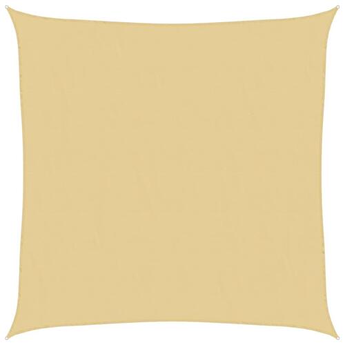 Solsejl 3x3 m 100 % polyesterstof sandfarvet