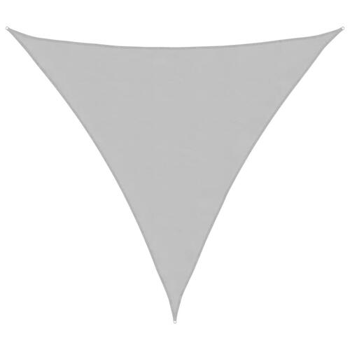 Solsejl 5x5x5 m 100 % polyesterstof lysegrå